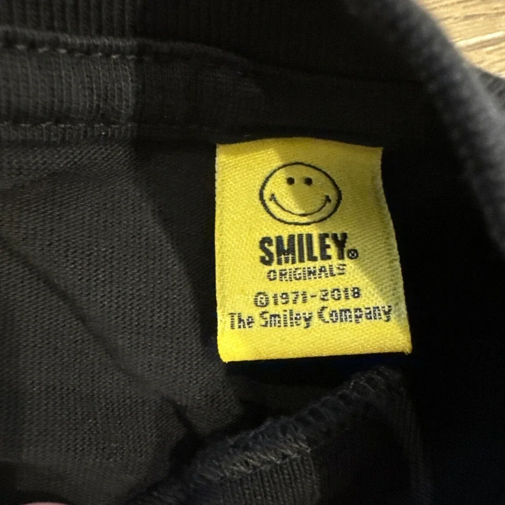 Guess Chinatown Market Shirt Mens M Black Cotton Question Mark Smiley Streetwear - Picture 4 of 9